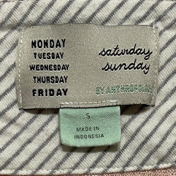 Anthropologie Saturday Sunday Small Pink Knit Ribbed Surplus Faux Wrap Lounge … - Picture 4 of 6